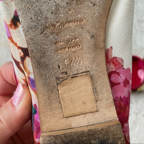 DOLCE & GABBANA FLORAL FLATS - Picture 8 of 9